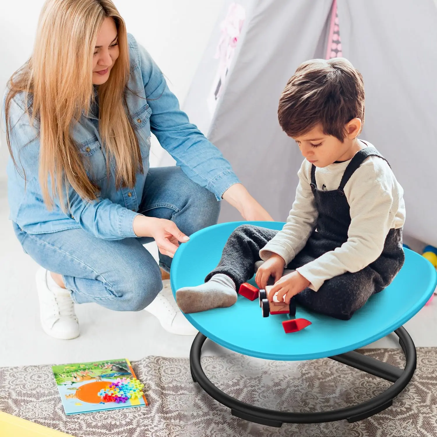 Swivel Chair for Kids 220 Lbs Weight Capacity Spinning Chair for Autistic Children Sensory Toy Gift for Autism And ADHD 3+ Years
Swivel Chair for Kids 220 Lbs Weight Capacity Spinning Chair for Autistic Children Sensory Toy Gift for Autism And ADHD 3+ Years