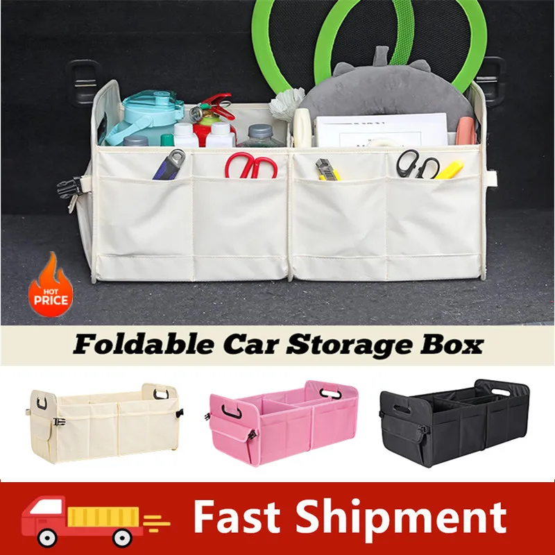 Foldable Car Trunk Organizer With Multiple Compartments Large Capacity Waterproof Oxford Cloth Storage Box For Car Travel Campin
Foldable Car Trunk Organizer With Multiple Compartments Large Capacity Waterproof Oxford Cloth Storage Box For Car Travel Campin