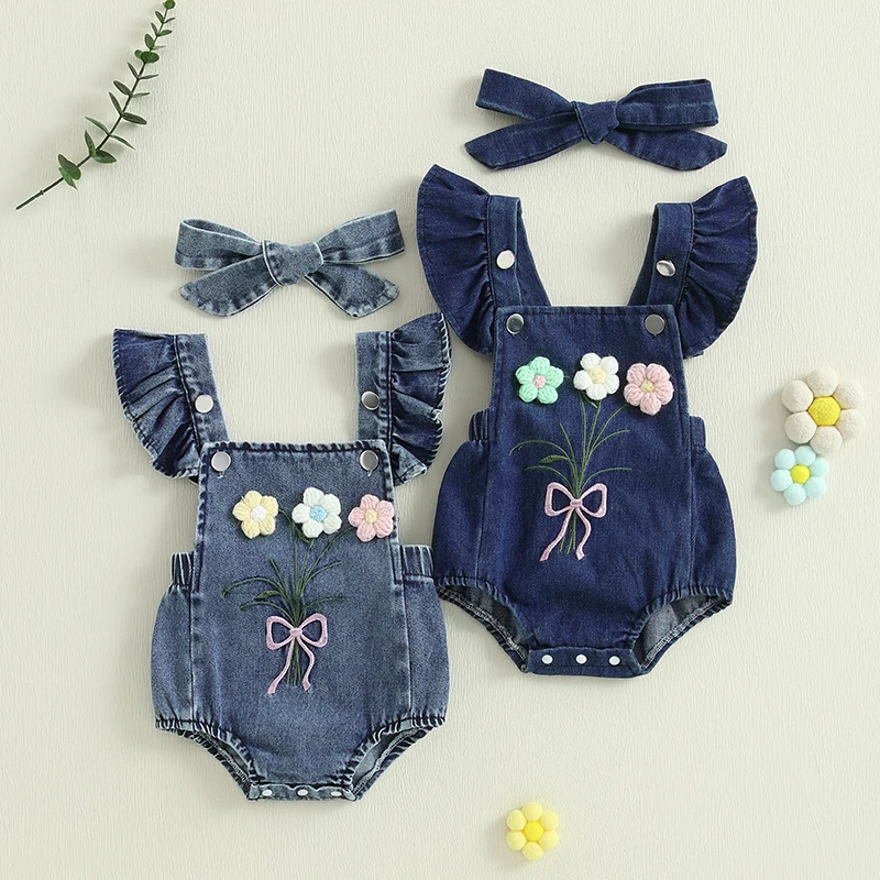 2024-12-31 Lioraitiin Newborn Baby Girl Summer Outfits Ruffle Sleeveless Square Neck Denim Romper with Headband Set Clothes
2024-12-31 Lioraitiin Newborn Baby Girl Summer Outfits Ruffle Sleeveless Square Neck Denim Romper with Headband Set Clothes