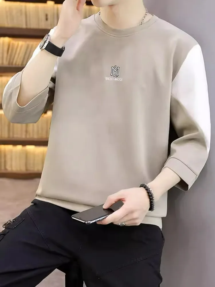 Men's Long Sve T-irt Spring Autumn Hoodie ort Sve round Ne Casual Loose Fit Youth Faion Top Wear Autumn Clothes
Men's Long Sve T-irt Spring Autumn Hoodie ort Sve round Ne Casual Loose Fit Youth Faion Top Wear Autumn Clothes