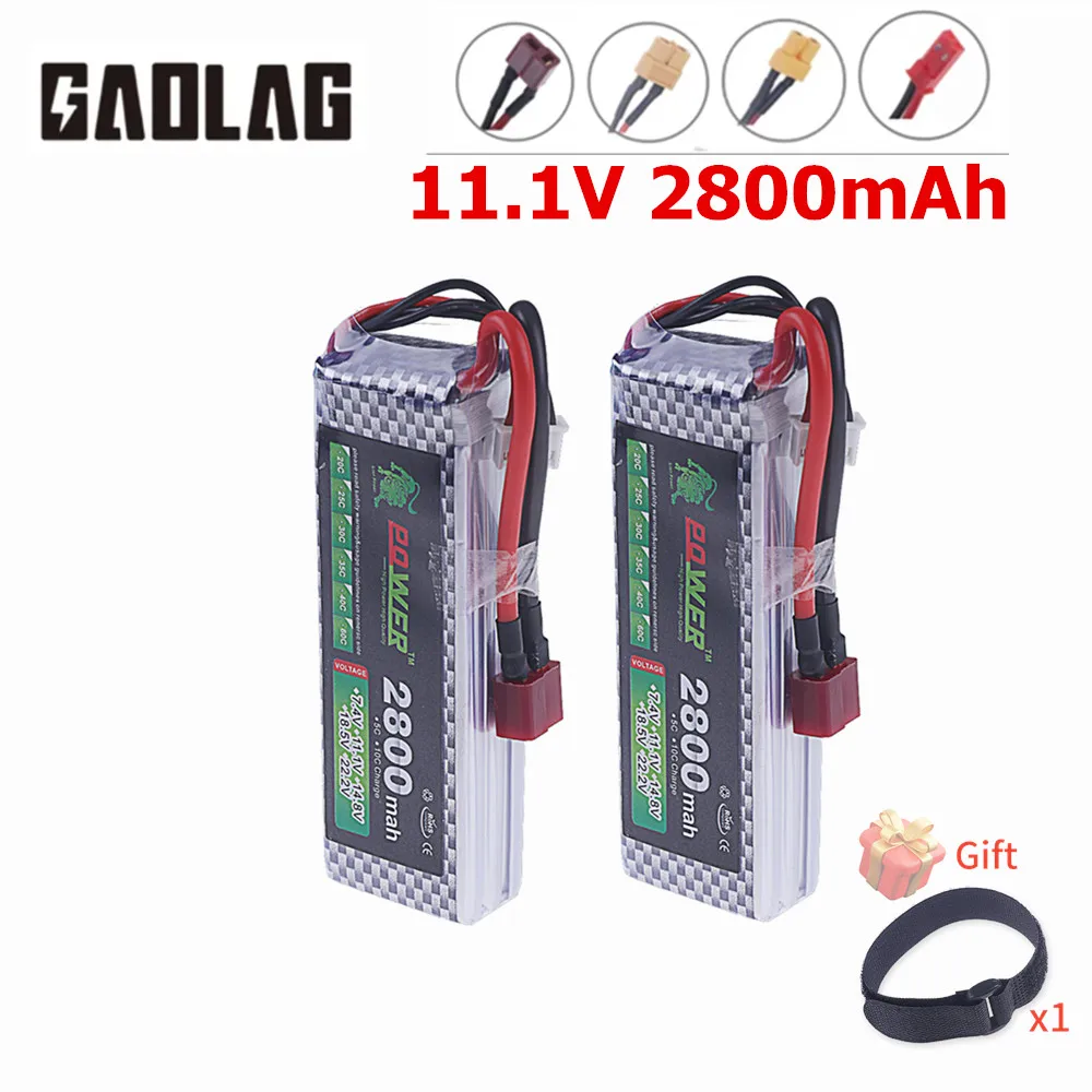 3S Battery 11.1V 2800mAh Deans Plug 40C Lipo Battery Max 60C For Remote Control Car Toys FPV Drones with XT30 JST XT60 Connector
3S Battery 11.1V 2800mAh Deans Plug 40C Lipo Battery Max 60C For Remote Control Car Toys FPV Drones with XT30 JST XT60 Connector