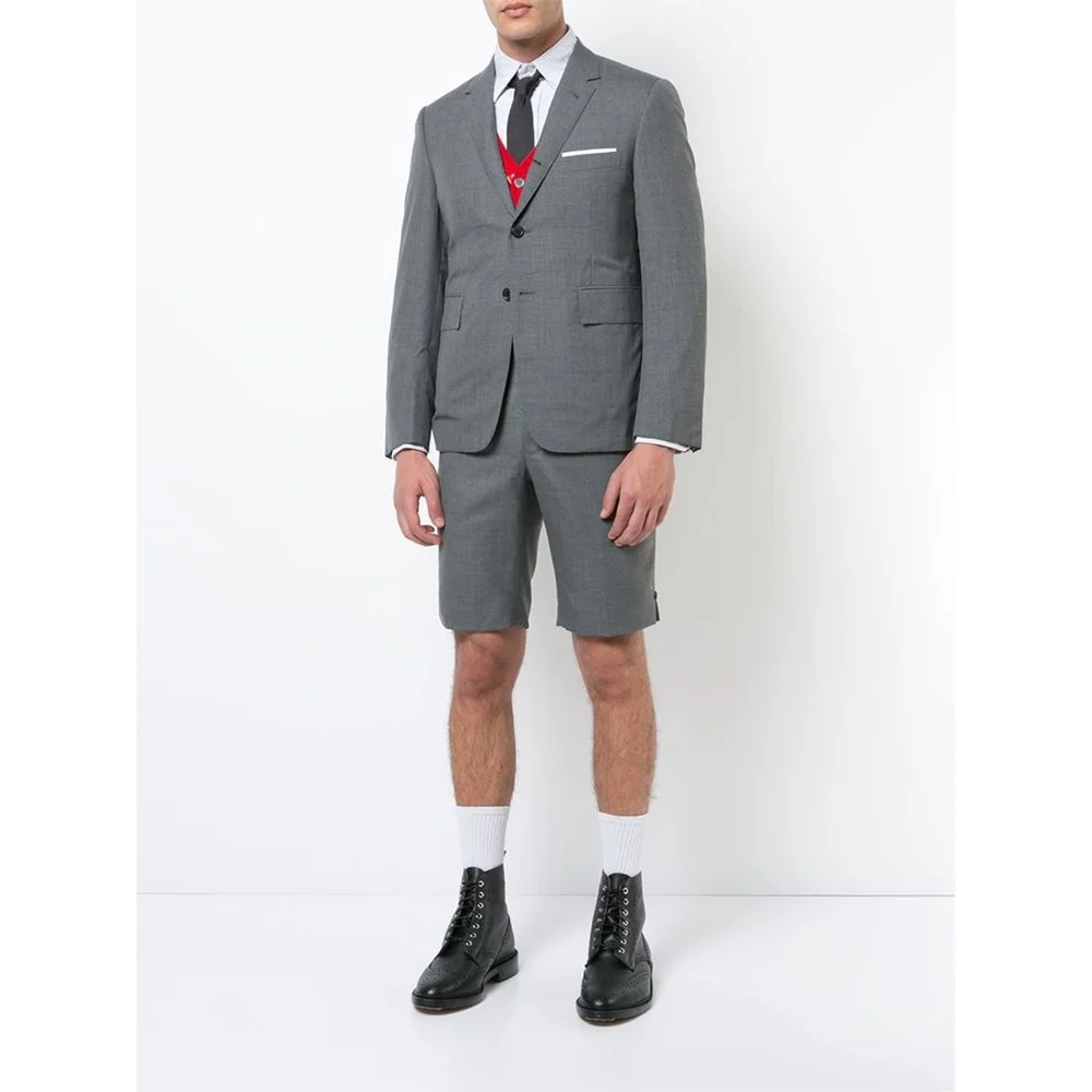 Men's Relax 2 Piecs Jacket Short Pant Double Breasted Gery For Social Party Banquet Costume Homecoming Suit
Men's Relax 2 Piecs Jacket Short Pant Double Breasted Gery For Social Party Banquet Costume Homecoming Suit