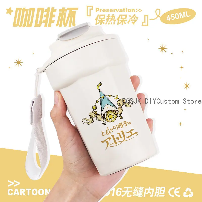 Anime Atelier of Witch Hat Cosplay Stainless Steel Water Bottle Thermos Large Capacity Drinking Cup Students Milk Thermal Mug
Anime Atelier of Witch Hat Cosplay Stainless Steel Water Bottle Thermos Large Capacity Drinking Cup Students Milk Thermal Mug