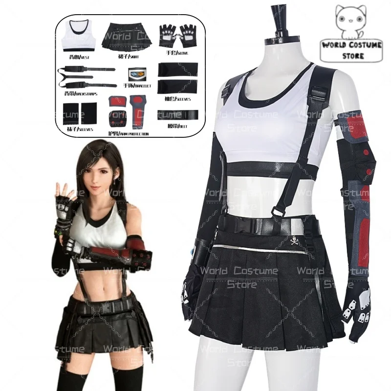 Game Final Fantasy Tifa Lockhart Cosplay Costume Carnival Uniform Anime Halloween Costume Women Game cosplay suit Halloween Tifa
Game Final Fantasy Tifa Lockhart Cosplay Costume Carnival Uniform Anime Halloween Costume Women Game cosplay suit Halloween Tifa