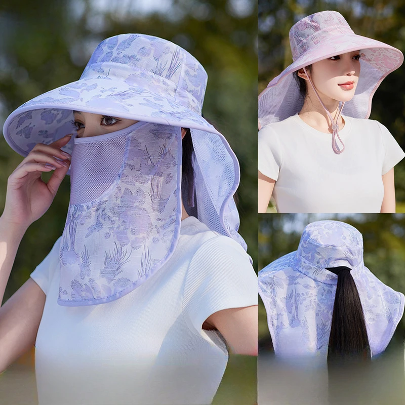 2PCS Hat Summer New Outdoor UV Protection Face Cover Shawl Hat Women's Plus Flower Cloth Mask Sun Protection Cap Streetwear
2PCS Hat Summer New Outdoor UV Protection Face Cover Shawl Hat Women's Plus Flower Cloth Mask Sun Protection Cap Streetwear