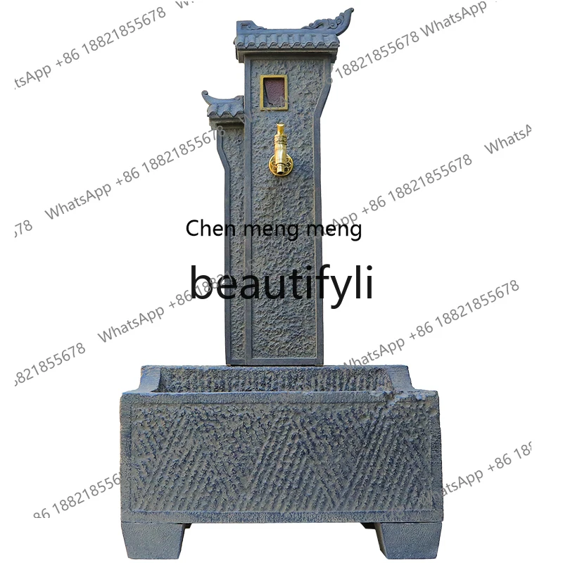 Chinese style courtyard garden column water plug Chinese style outdoor landscaping decoration mop pool watering faucet
Chinese style courtyard garden column water plug Chinese style outdoor landscaping decoration mop pool watering faucet