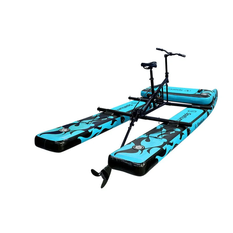 New Trendy inflatable floating one seated Water Pedals Sea Bike Boat for sale
New Trendy inflatable floating one seated Water Pedals Sea Bike Boat for sale