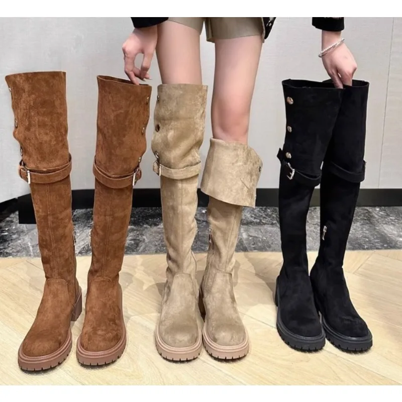 New Over The Knee Cowboy Boots Women Designer Winter Platform Shoes Fashion Fur Suede Wedges Thigh High Boots Motorcycle Shoes
New Over The Knee Cowboy Boots Women Designer Winter Platform Shoes Fashion Fur Suede Wedges Thigh High Boots Motorcycle Shoes