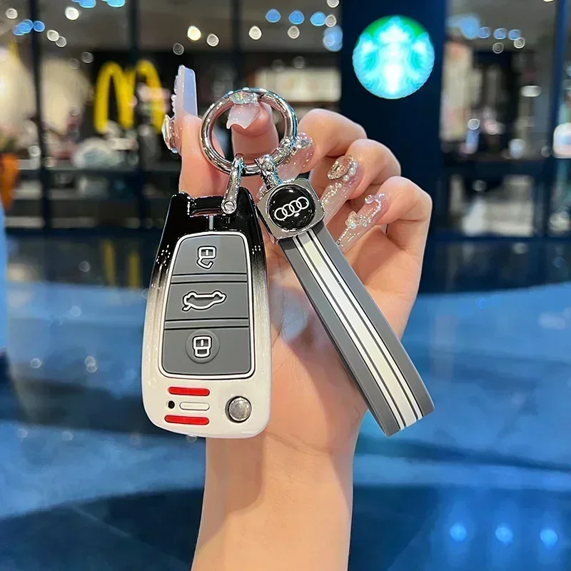 Zinc Alloy Silicone Car Smart Flip Key Case Cover Protector Shell For Audi A1 A3 A6 Q2 Q3 Q7 TT TTS R8 S3 S6 RS3 RS6 Accessories
Zinc Alloy Silicone Car Smart Flip Key Case Cover Protector Shell For Audi A1 A3 A6 Q2 Q3 Q7 TT TTS R8 S3 S6 RS3 RS6 Accessories
