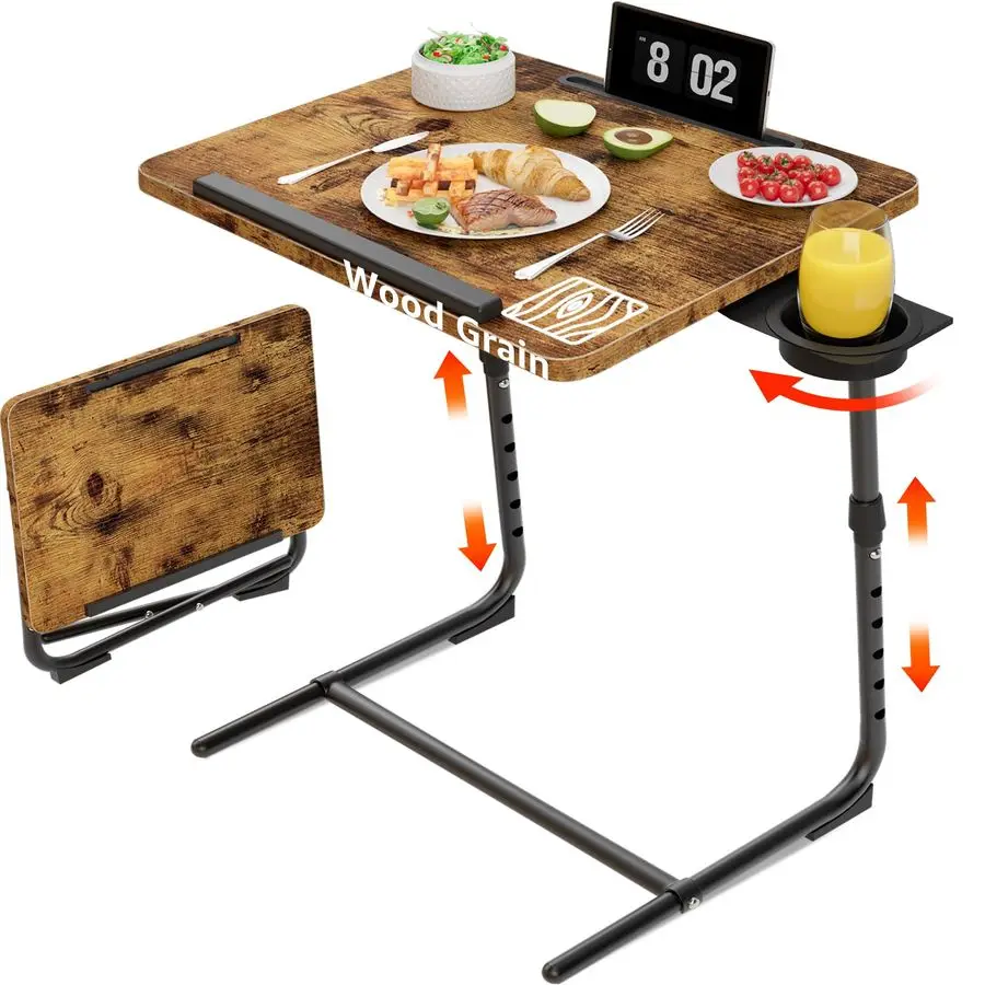 TV Tray Adjustable Dinner Trays for Eating On Couch Wooden Tables Mate Stand Foldable Desk with Cup Holder Portable
TV Tray Adjustable Dinner Trays for Eating On Couch Wooden Tables Mate Stand Foldable Desk with Cup Holder Portable