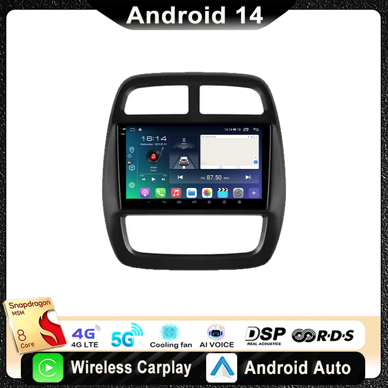 For Renault Kwid 2015 - 2019 Car Radio Multimedia Video Player Navigation Stereo GPS Android 14 wireless Carplay DSP
For Renault Kwid 2015 - 2019 Car Radio Multimedia Video Player Navigation Stereo GPS Android 14 wireless Carplay DSP