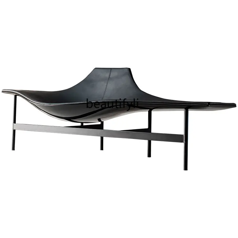 Italian Minimalist Chaise Longue Italian Black Leather Living Room Home Designer Terminal Leisure Recliner nordic chair
Italian Minimalist Chaise Longue Italian Black Leather Living Room Home Designer Terminal Leisure Recliner nordic chair
