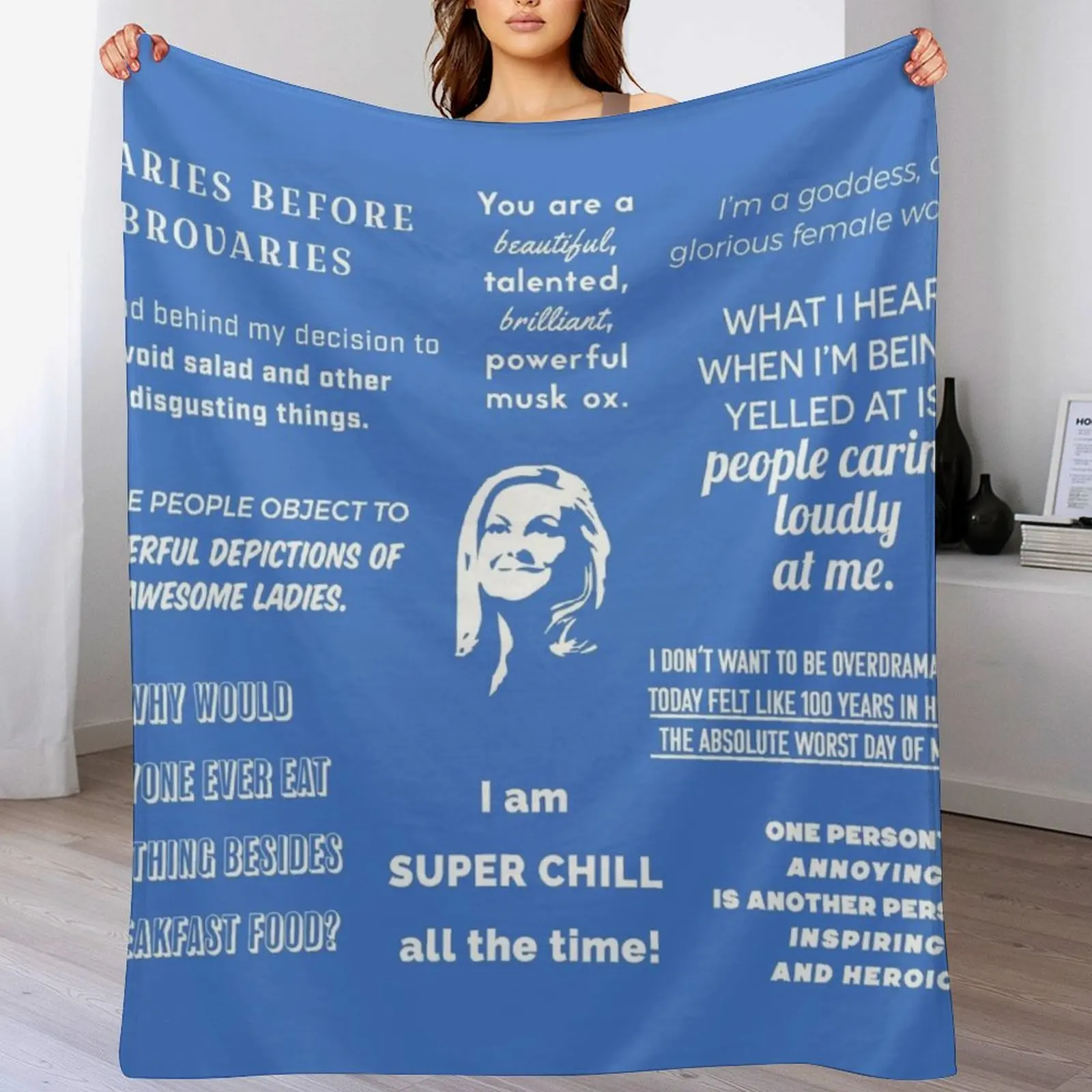 Leslie Knope - Quotes Throw Blanket Soft Plush Blanket as Housewarming Gift
Leslie Knope - Quotes Throw Blanket Soft Plush Blanket as Housewarming Gift