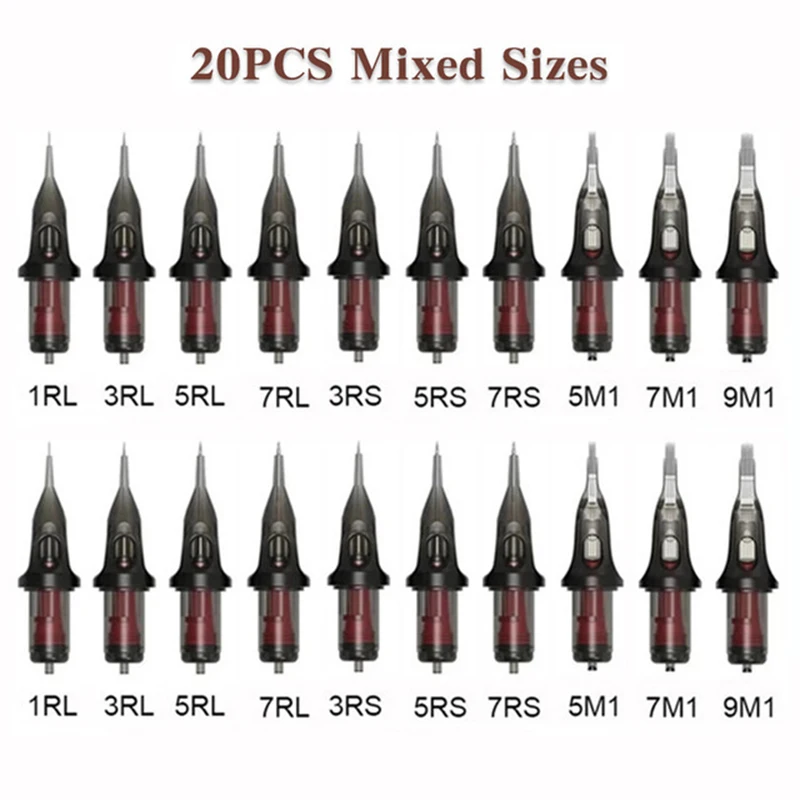 Cartridge Tattoo Needles 10/20/30PCS Mixed Sizes Disposable Tattoo Needles Eyebrow Permanent Makeup For Cartridge Machines Grips
Cartridge Tattoo Needles 10/20/30PCS Mixed Sizes Disposable Tattoo Needles Eyebrow Permanent Makeup For Cartridge Machines Grips