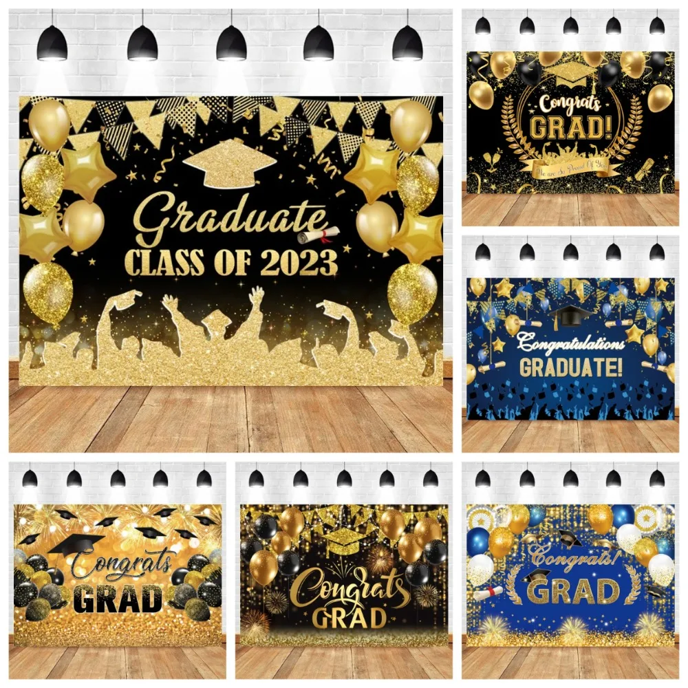 Black and gold sparkling balloon themed graduation background, graduation ceremony congratulatory party photography background
Black and gold sparkling balloon themed graduation background, graduation ceremony congratulatory party photography background