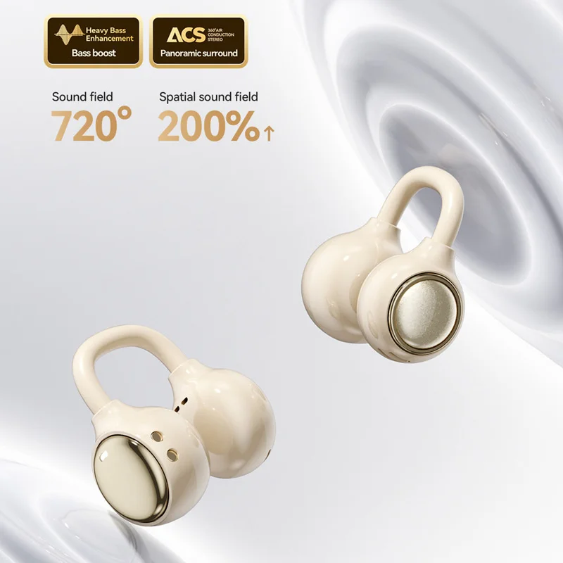NEW Wireless Ear Clip Earphones Bluetooth 6.0 HiFi Sound Stereo Sound IPX7 Waterproof with Mic Led Display Makeup Mirror 2026
NEW Wireless Ear Clip Earphones Bluetooth 6.0 HiFi Sound Stereo Sound IPX7 Waterproof with Mic Led Display Makeup Mirror 2026