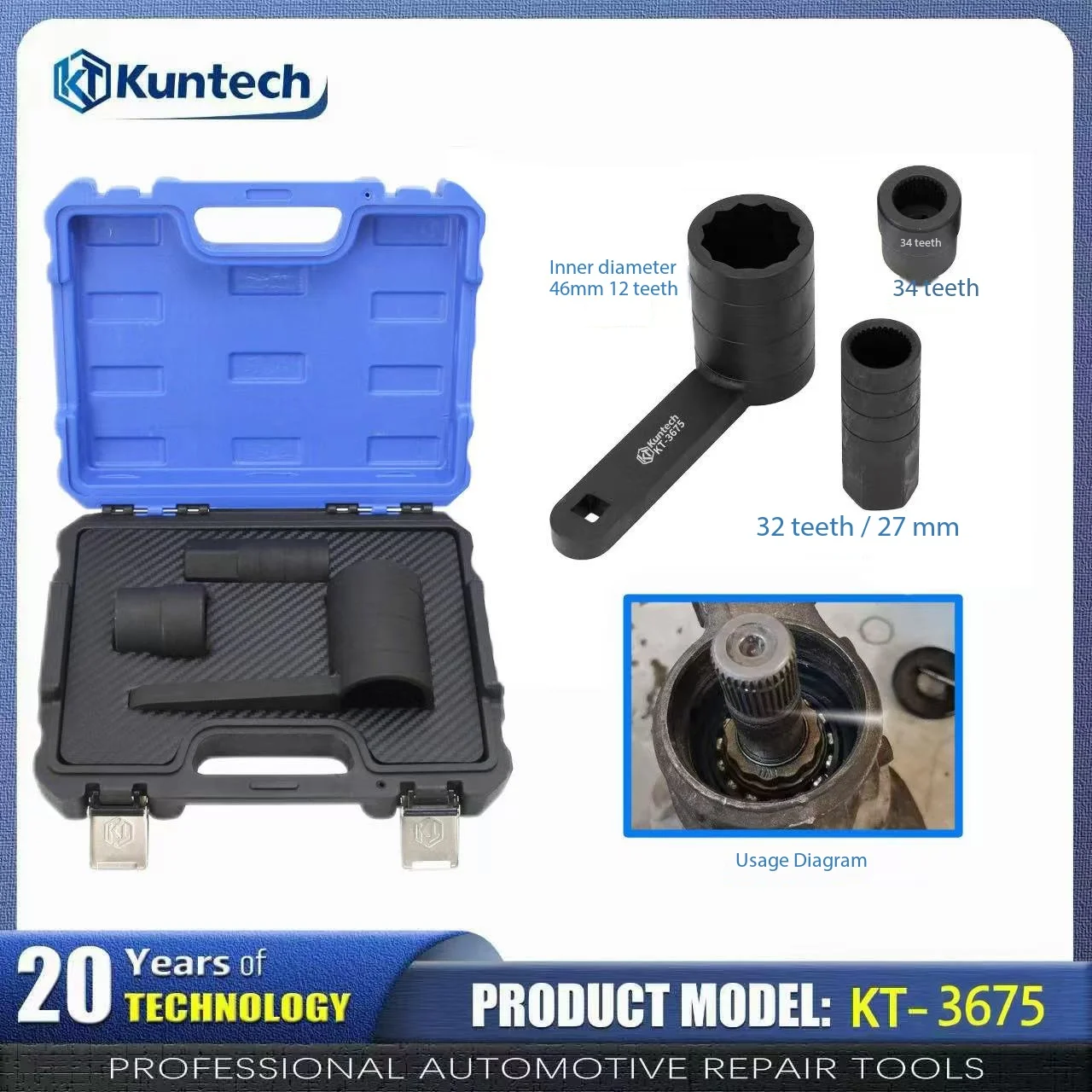 Premium Multi-tooth Differential Nut Removal Socket Tools Durable Alloy Steel Auto Differential Install Dismount Hand Tools Specially designed forUnited States car brands ideal for daily garage automotive repair and routine maintenance operations
Premium Multi-tooth Differential Nut Removal Socket Tools Durable Alloy Steel Auto Differential Install Dismount Hand Tools Specially designed forUnited States car brands ideal for daily garage automotive repair and routine maintenance operations