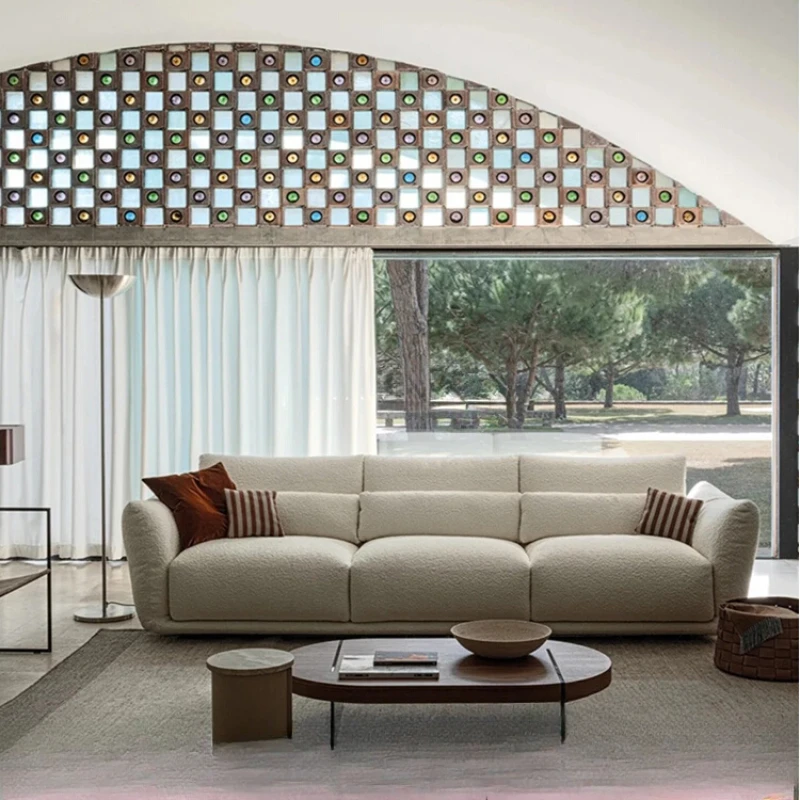 Minimalist clift fabric sofa living room straight combination modern simple size apartment double
Minimalist clift fabric sofa living room straight combination modern simple size apartment double