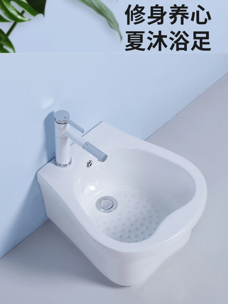 Ceramic footbath, footbath, footbath, with drainage, toilet, porcelain, foot bath, foot bath, bucket, household
Ceramic footbath, footbath, footbath, with drainage, toilet, porcelain, foot bath, foot bath, bucket, household