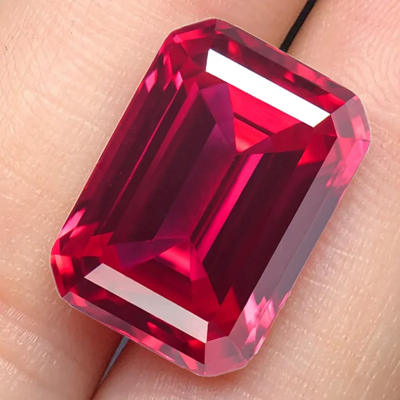 Ruby Emerald Cut Pigeon's Blood Ruby Glow Under UV Light for Jewelry Making/Collection/Display/Gift Precious Stone
Ruby Emerald Cut Pigeon's Blood Ruby Glow Under UV Light for Jewelry Making/Collection/Display/Gift Precious Stone