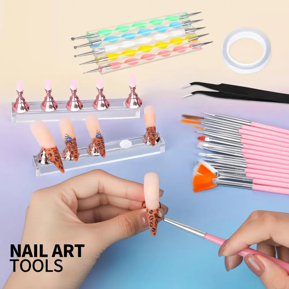 23Pcs Manicure Pen Set Nail Stand Tweezers Double-Sided Nail Point Tool Manicure Brush Kit DIY Nail Art Accessories
23Pcs Manicure Pen Set Nail Stand Tweezers Double-Sided Nail Point Tool Manicure Brush Kit DIY Nail Art Accessories
