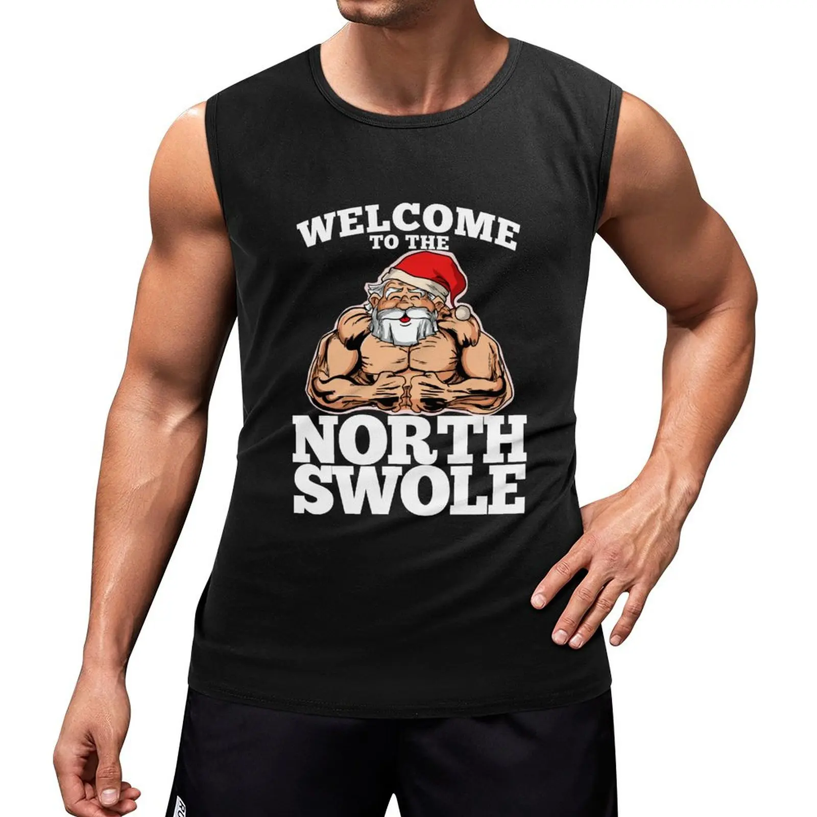 Welcome to the North Swole Muscle Santa Christmas Workout Fitness Tank Top Bodybuilding clothing man Men's clothes 
Welcome to the North Swole Muscle Santa Christmas Workout Fitness Tank Top Bodybuilding clothing man Men's clothes