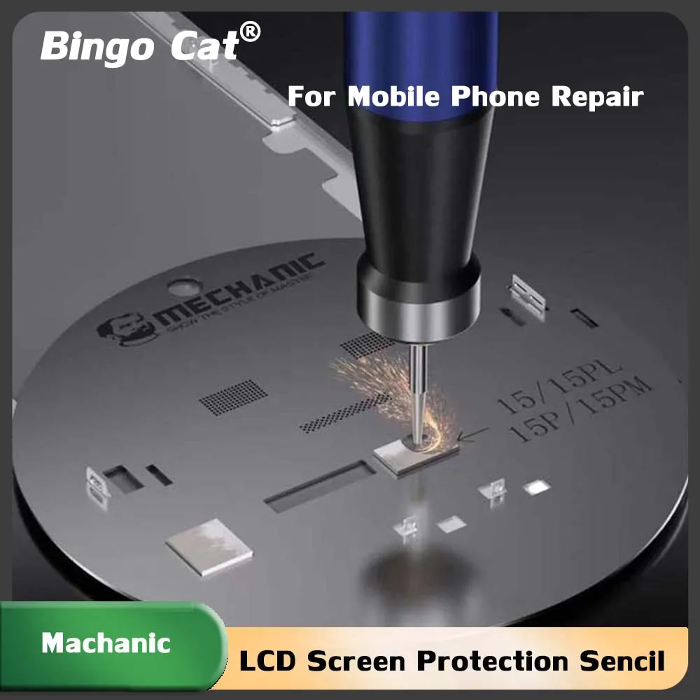 Mechanic UFO Steel Stencil LCD Screen Flex Cable Protection for iPhone 15 14 11 12 12pro 13 Pro Max screen Pop-up Repair Tool
Mechanic UFO Steel Stencil LCD Screen Flex Cable Protection for iPhone 15 14 11 12 12pro 13 Pro Max screen Pop-up Repair Tool