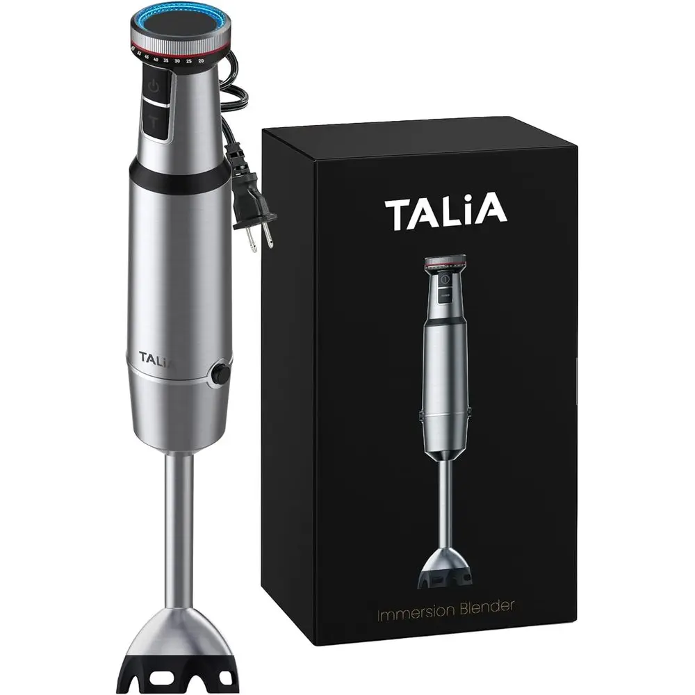 Hand Blender with Steel Stick, Variable & Turbo, Dishwasher-Safe, Anti-Splash, Ideal for Smoothies, Soups, Baby Food, and Shakes
Hand Blender with Steel Stick, Variable & Turbo, Dishwasher-Safe, Anti-Splash, Ideal for Smoothies, Soups, Baby Food, and Shakes