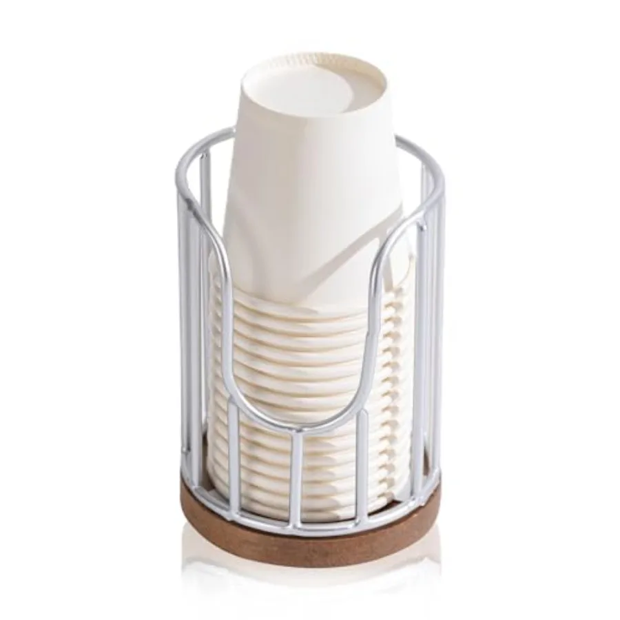 Bathroom Cup Dispenser with Acacia Wood Stand - Essential Bathroom Accessories for Toothbrush Holders and Mouthwash Cup Dispens
Bathroom Cup Dispenser with Acacia Wood Stand - Essential Bathroom Accessories for Toothbrush Holders and Mouthwash Cup Dispens