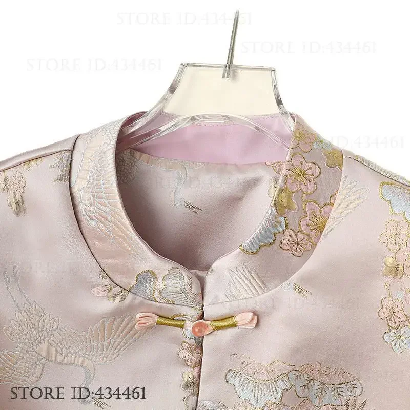 Large Size 3XL 4XL Jacquard Women Coat Qipao Top Chinese Tang Style Top Jacket Vintage Buckle Brocade Outwear Casual Blouse
Large Size 3XL 4XL Jacquard Women Coat Qipao Top Chinese Tang Style Top Jacket Vintage Buckle Brocade Outwear Casual Blouse