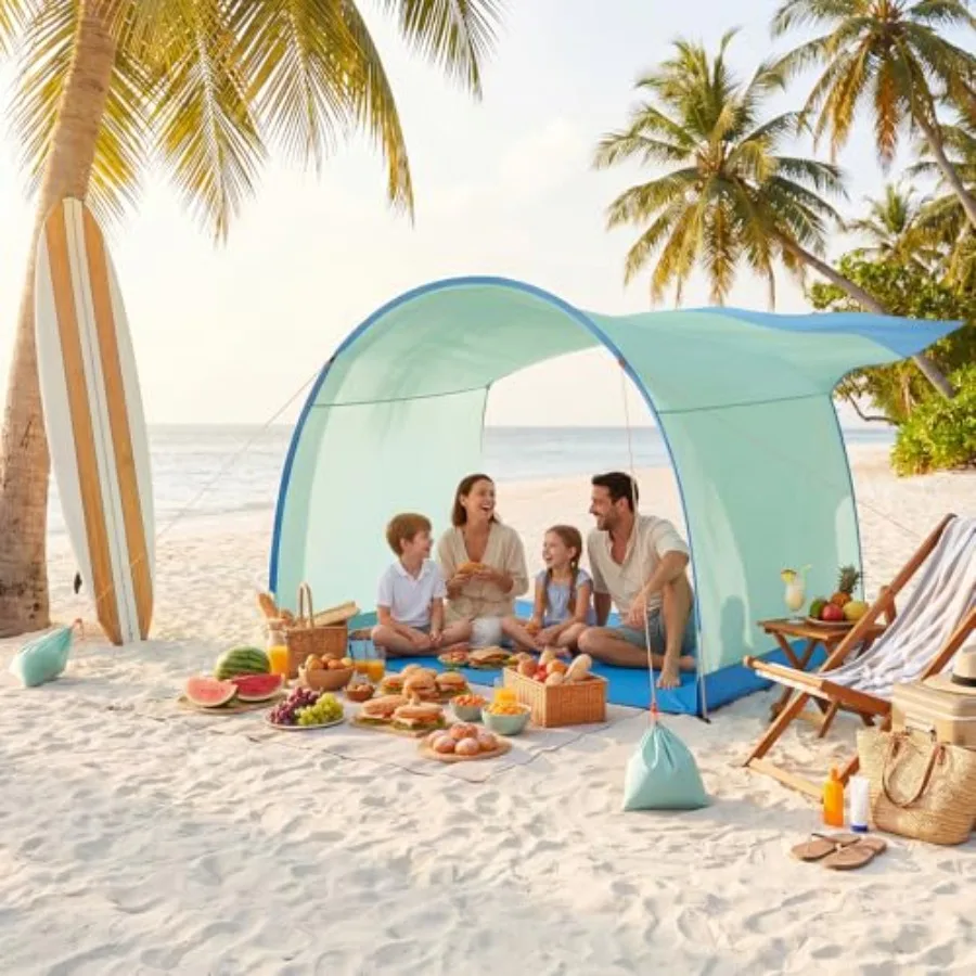 Beach Shelter: Wind-Powered Beach Tent in Navy Blue, UPF50+ UV Protection, Lightweight Portable Easy Setup for Family Outdoor B
Beach Shelter: Wind-Powered Beach Tent in Navy Blue, UPF50+ UV Protection, Lightweight Portable Easy Setup for Family Outdoor B