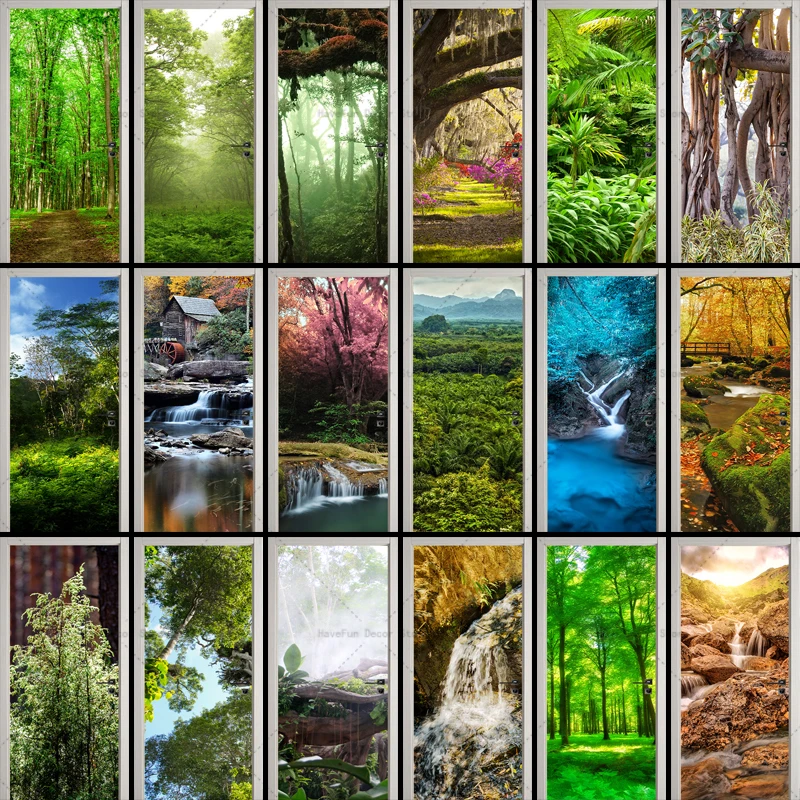 Forest Mountain and Flowing Water Scenery Door Sticker PVC Removable Waterproof Mural New Chinese Style Home Decoration Decal
Forest Mountain and Flowing Water Scenery Door Sticker PVC Removable Waterproof Mural New Chinese Style Home Decoration Decal
