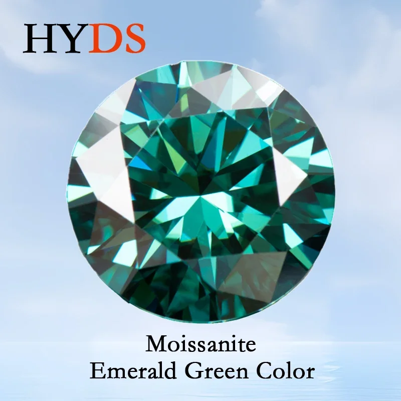 Moissanite Stone Round Cut VVS1 Primary Emerald Green Color Passed Diamond Tester Beads for Jewelry Making with GRA Certificate
Moissanite Stone Round Cut VVS1 Primary Emerald Green Color Passed Diamond Tester Beads for Jewelry Making with GRA Certificate