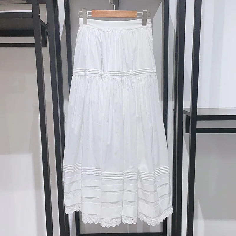 Women's Skirt Solid Color Hollow Hook Flower 2024 Spring New Casual All-Match High Waist Jupe
Women's Skirt Solid Color Hollow Hook Flower 2024 Spring New Casual All-Match High Waist Jupe