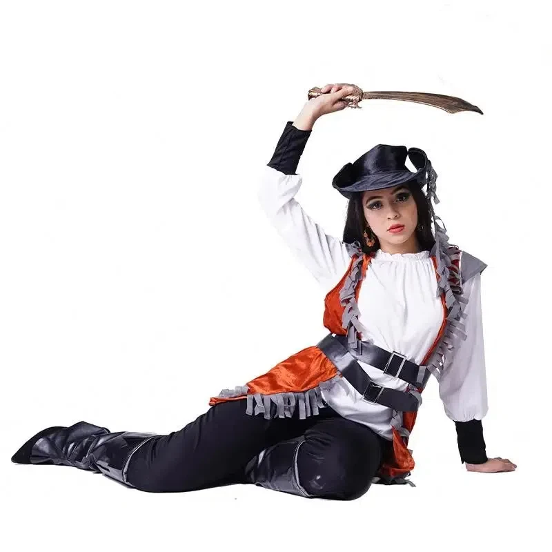 Colorful Pirate Costume Cosplay Costume Women's Retro Camouflage Fancy Adult Costume Halloween Stage Costume Party Clothes 2025
Colorful Pirate Costume Cosplay Costume Women's Retro Camouflage Fancy Adult Costume Halloween Stage Costume Party Clothes 2025