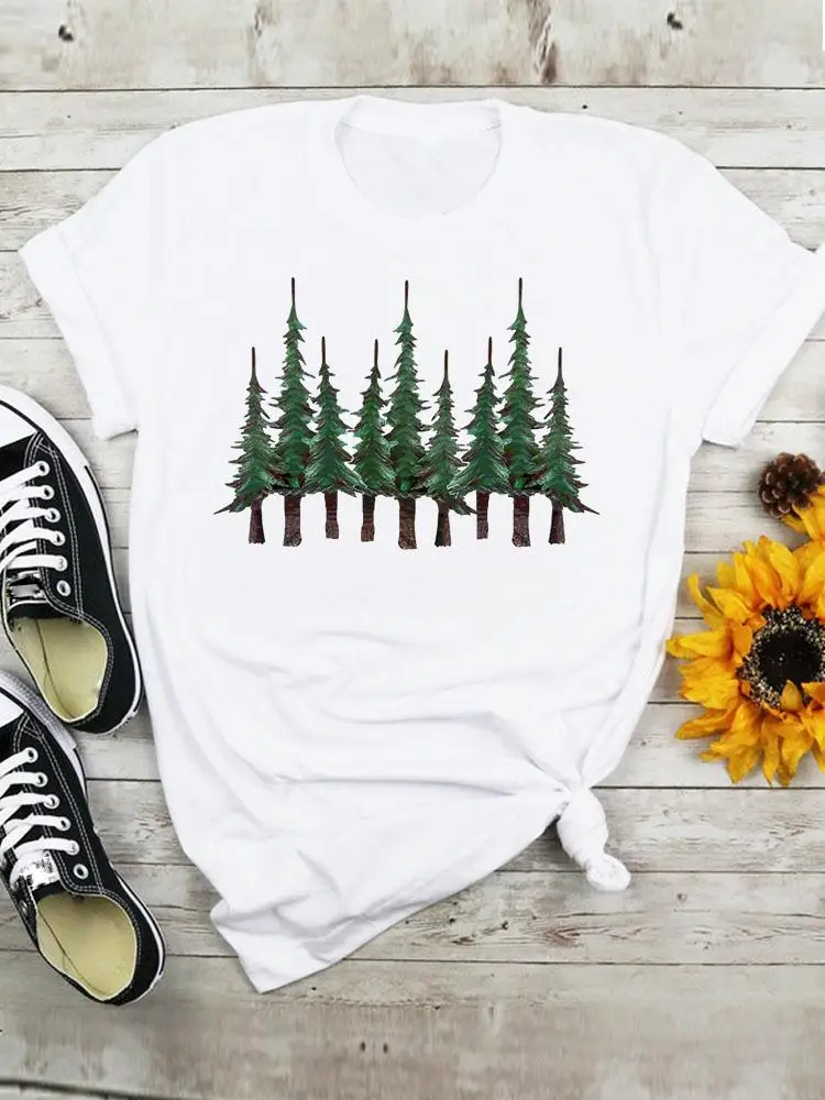 Clothing Female Top Tee T-shirt Summer Cartoon Graphic T Shirt Plant Tree Watercolor Casual Women Short Sleeve Fashion Clothes
Clothing Female Top Tee T-shirt Summer Cartoon Graphic T Shirt Plant Tree Watercolor Casual Women Short Sleeve Fashion Clothes