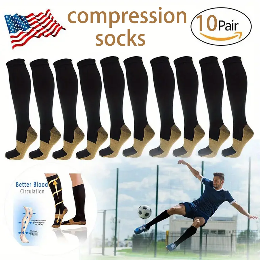 10 pairs copper compression socks for men and women for running and traveling for nurses and pregnant women mid-calf design
10 pairs copper compression socks for men and women for running and traveling for nurses and pregnant women mid-calf design