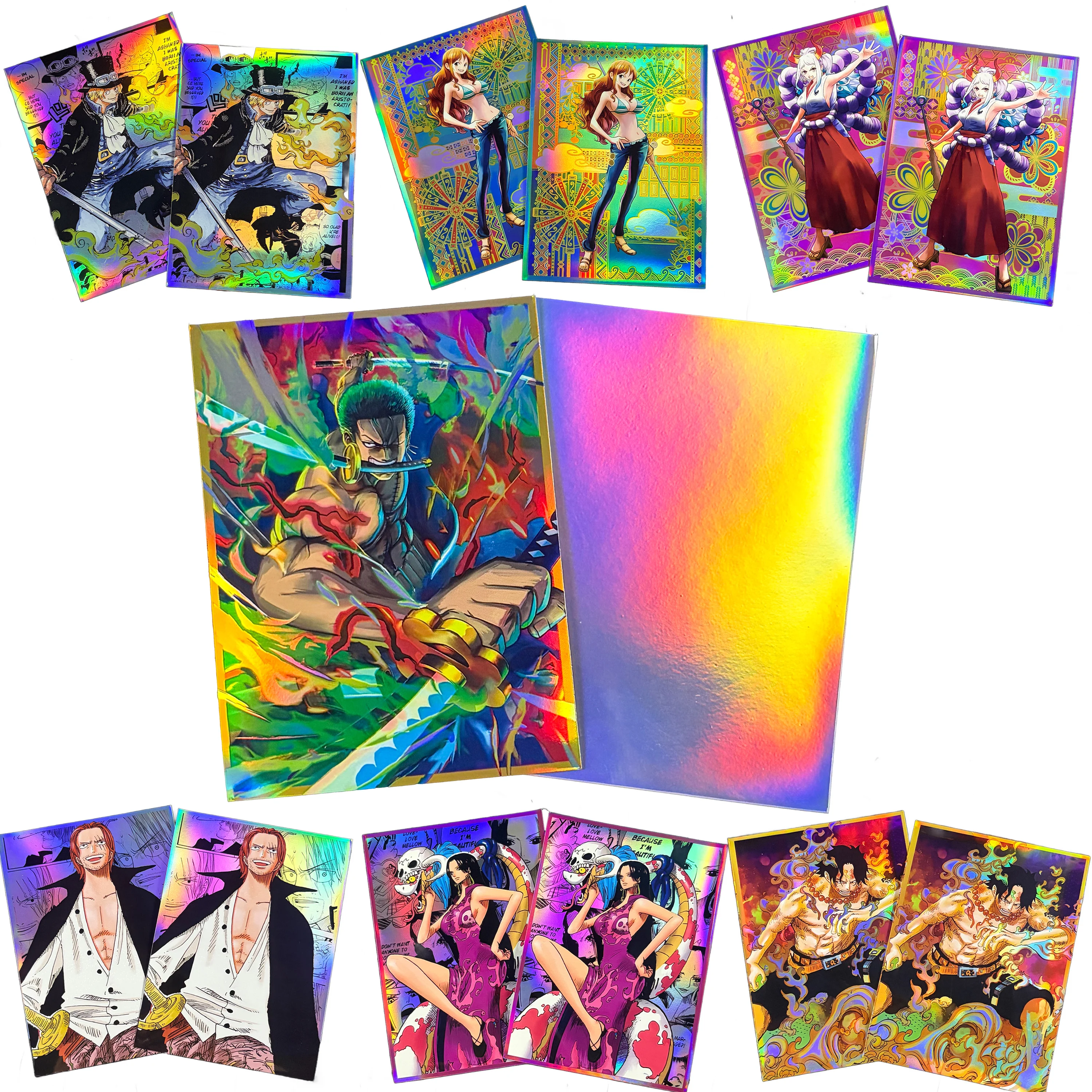 One Piece Holographic Rainbow Laser Card Sleeves Standard TCG Deck Protector 67×92mm Board Game Trading Card Protector Covers
One Piece Holographic Rainbow Laser Card Sleeves Standard TCG Deck Protector 67×92mm Board Game Trading Card Protector Covers