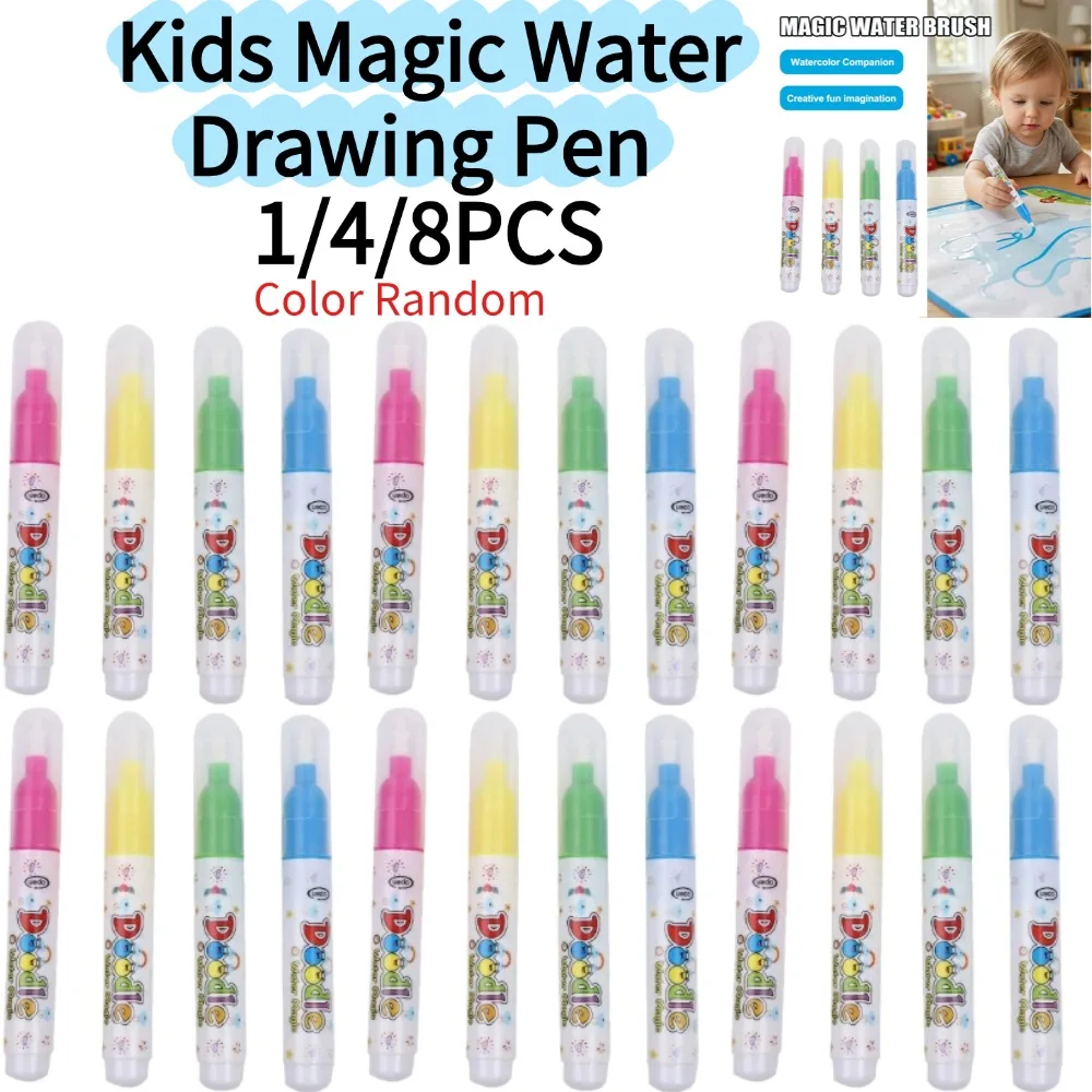 1/4/8pcs Color Random Kids Magic Water Drawing Pen Soft Tip Reusable Water Brush Pen Repeated Graffiti Creative Play
1/4/8pcs Color Random Kids Magic Water Drawing Pen Soft Tip Reusable Water Brush Pen Repeated Graffiti Creative Play