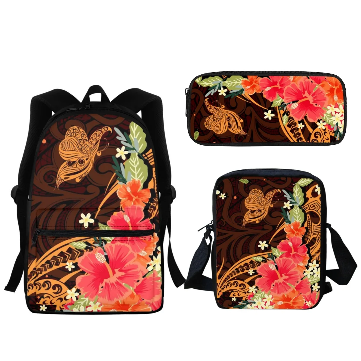 Polynesian Hibiscus Butterfly Brand Design Student Backpack Retro Large Capacity Zipper School Bag Boys Girls Children BookBag
Polynesian Hibiscus Butterfly Brand Design Student Backpack Retro Large Capacity Zipper School Bag Boys Girls Children BookBag