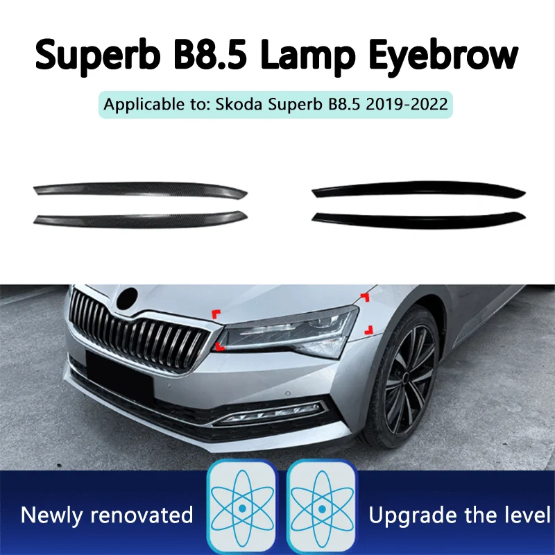 1Pair Black ABS Headlight Eyebrow Trim For Skoda Superb B8.5 2019-2022 Exterior Styling Decoration Car Modification Accessories
1Pair Black ABS Headlight Eyebrow Trim For Skoda Superb B8.5 2019-2022 Exterior Styling Decoration Car Modification Accessories