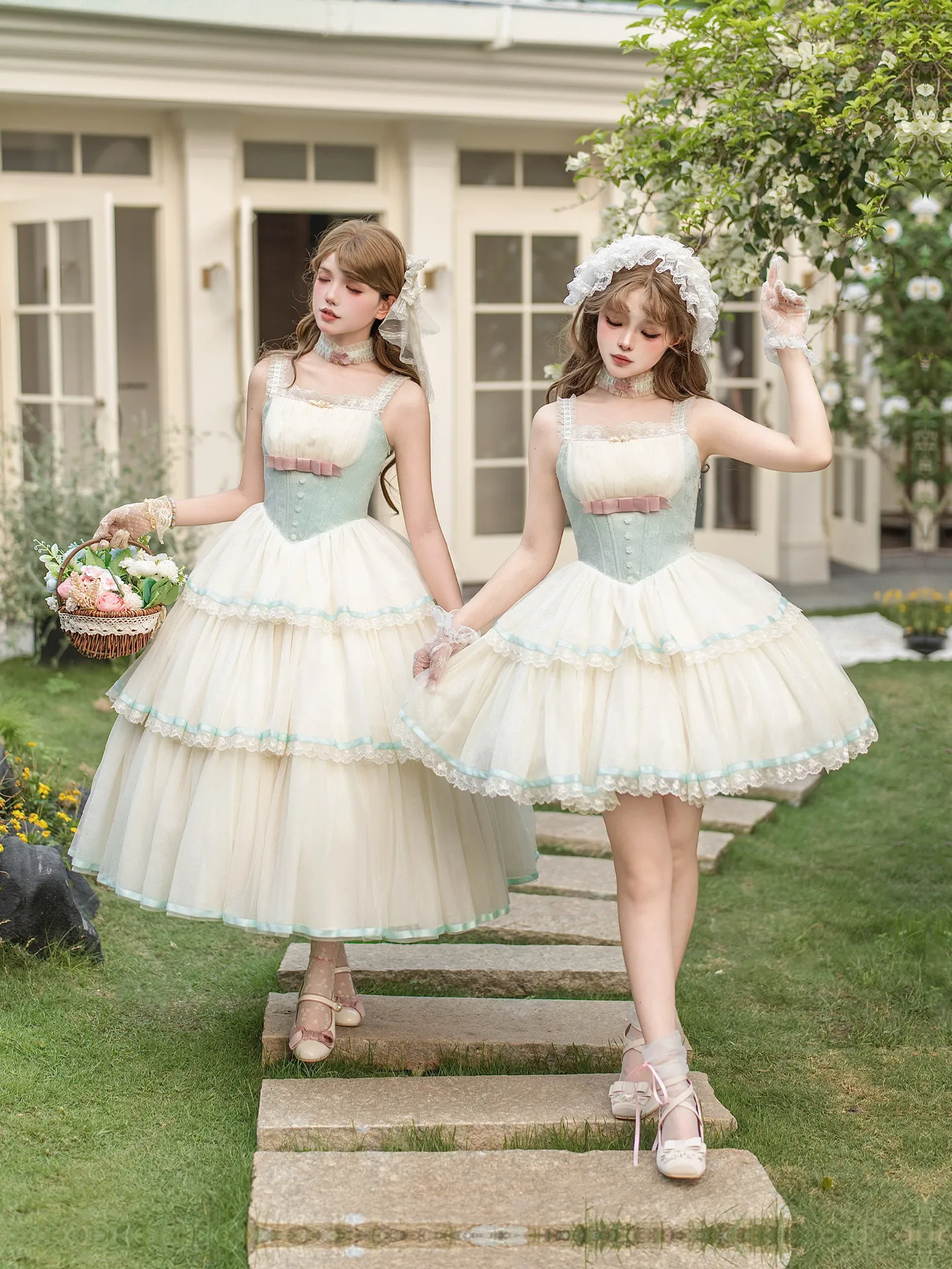 With Puji "sea Salt Soda" Sweet Lolita Jsk Dress With Adjustable Spaghetti Straps Japanese Sweet Princess Tea Party Dress
With Puji "sea Salt Soda" Sweet Lolita Jsk Dress With Adjustable Spaghetti Straps Japanese Sweet Princess Tea Party Dress