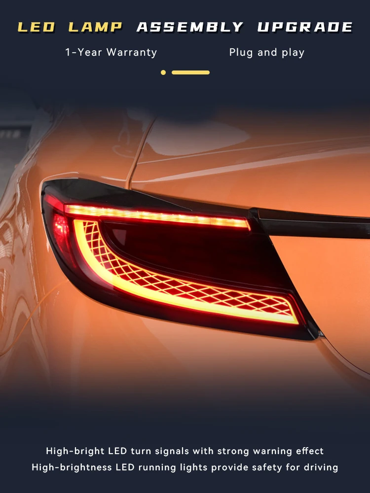 Авто задние фонари для Toyota GR86 BRZ 2021-2023, задний фонарь DRL, сигнальные светодиодные лампы, модифицированный тормоз, автоматические автомобильные аксессуары
Авто задние фонари для Toyota GR86 BRZ 2021-2023, задний фонарь DRL, сигнальные светодиодные лампы, модифицированный тормоз, автоматические автомобильные аксессуары