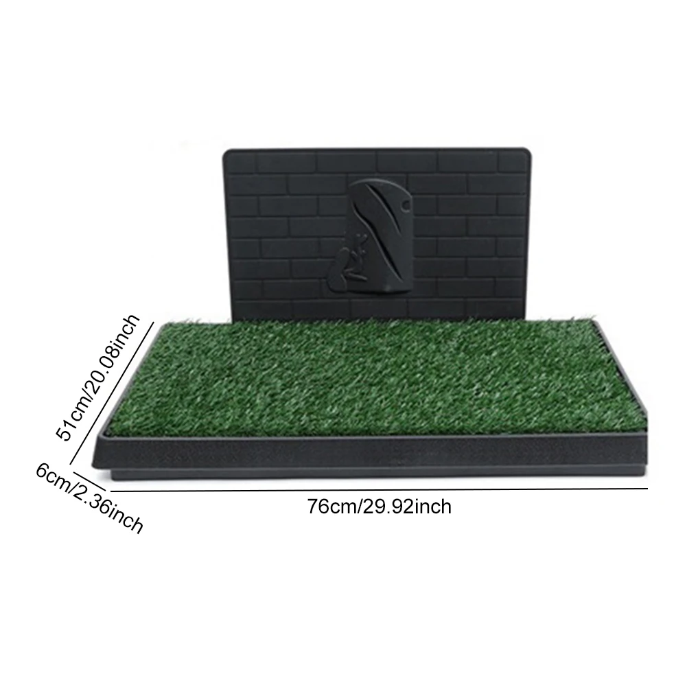 76x51cm Indoor Puppy Training Pad Reusable Dog Grass Pads Artificial Turf Potty With Tray & Pee Baffle For Big And Medium Dogs
76x51cm Indoor Puppy Training Pad Reusable Dog Grass Pads Artificial Turf Potty With Tray & Pee Baffle For Big And Medium Dogs