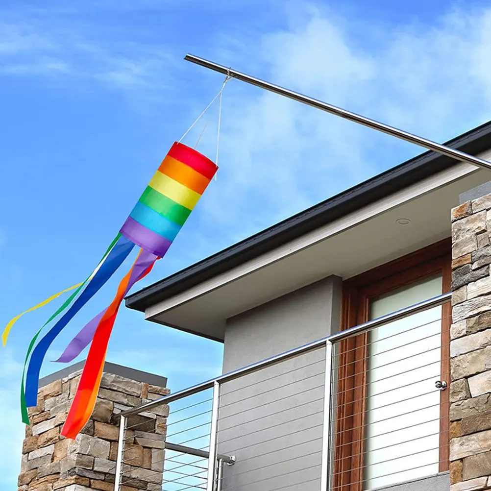 2Pcs Rainbow Column Windsock Bright Festive Decor Suitable for Home Garden Door Tree Decoration Outdoor Wind Flying Flag Decor
2Pcs Rainbow Column Windsock Bright Festive Decor Suitable for Home Garden Door Tree Decoration Outdoor Wind Flying Flag Decor