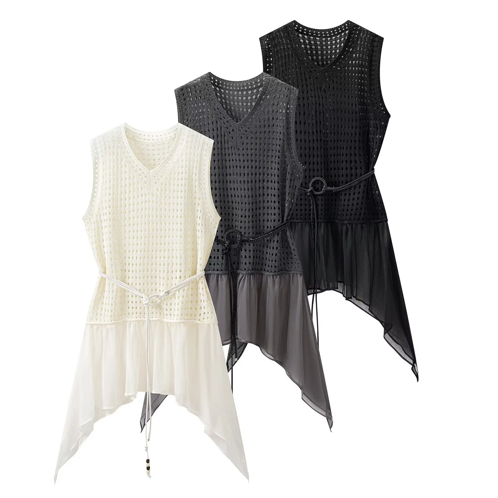 Withered Summer New Sleeveless Waist Cinched Lace Up Irregular Hem Dress Woman Clothes Dress Elegant Party Dresses Vestidos Wome
Withered Summer New Sleeveless Waist Cinched Lace Up Irregular Hem Dress Woman Clothes Dress Elegant Party Dresses Vestidos Wome