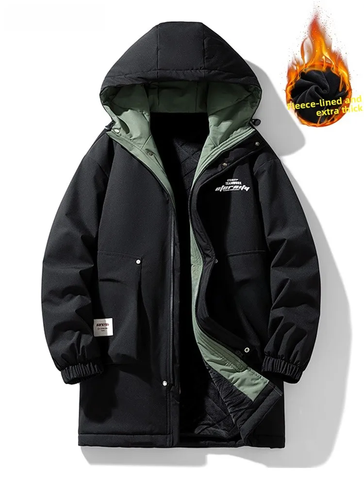 Men's Mid-Length Thiened Cotton Jaet Winter Warm Faionable Coat Loose Large Size Cold Resistance Polyester Fiber Hoodie...
Men's Mid-Length Thiened Cotton Jaet Winter Warm Faionable Coat Loose Large Size Cold Resistance Polyester Fiber Hoodie...