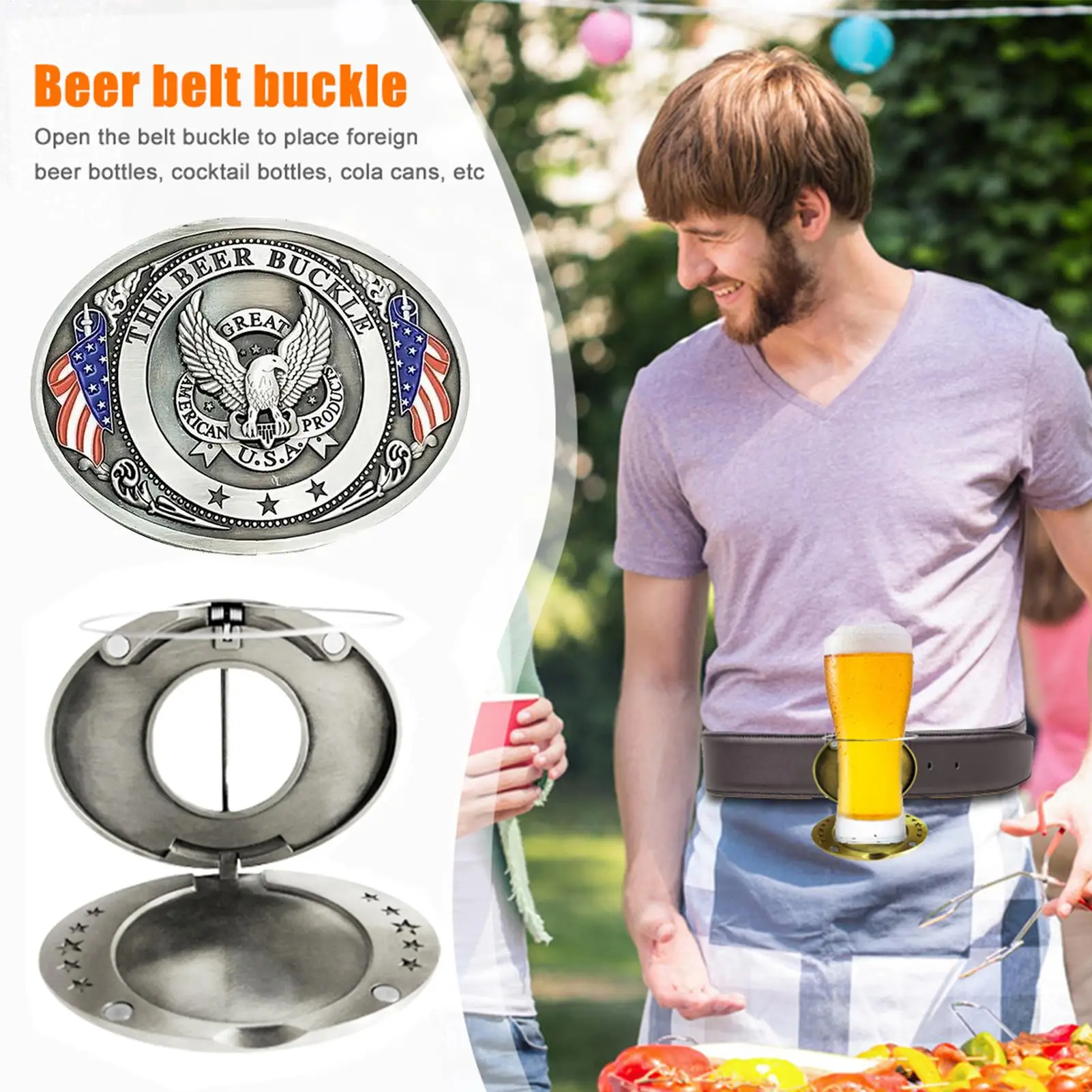 Portable Beer Holder Belt Buckle Hands-Free Beer Belt Tray Buckle Cup Holder Webbing Detach Buckle For Picnic Party BBQ Camping
Portable Beer Holder Belt Buckle Hands-Free Beer Belt Tray Buckle Cup Holder Webbing Detach Buckle For Picnic Party BBQ Camping