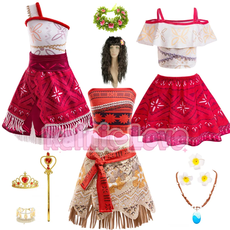 Cartoon Moana Cosplay Costume Moana Prop Wig Garland Ear Clip Moana Princess Outfit Dress For Hallowmas Carnival Party 110-150
Cartoon Moana Cosplay Costume Moana Prop Wig Garland Ear Clip Moana Princess Outfit Dress For Hallowmas Carnival Party 110-150