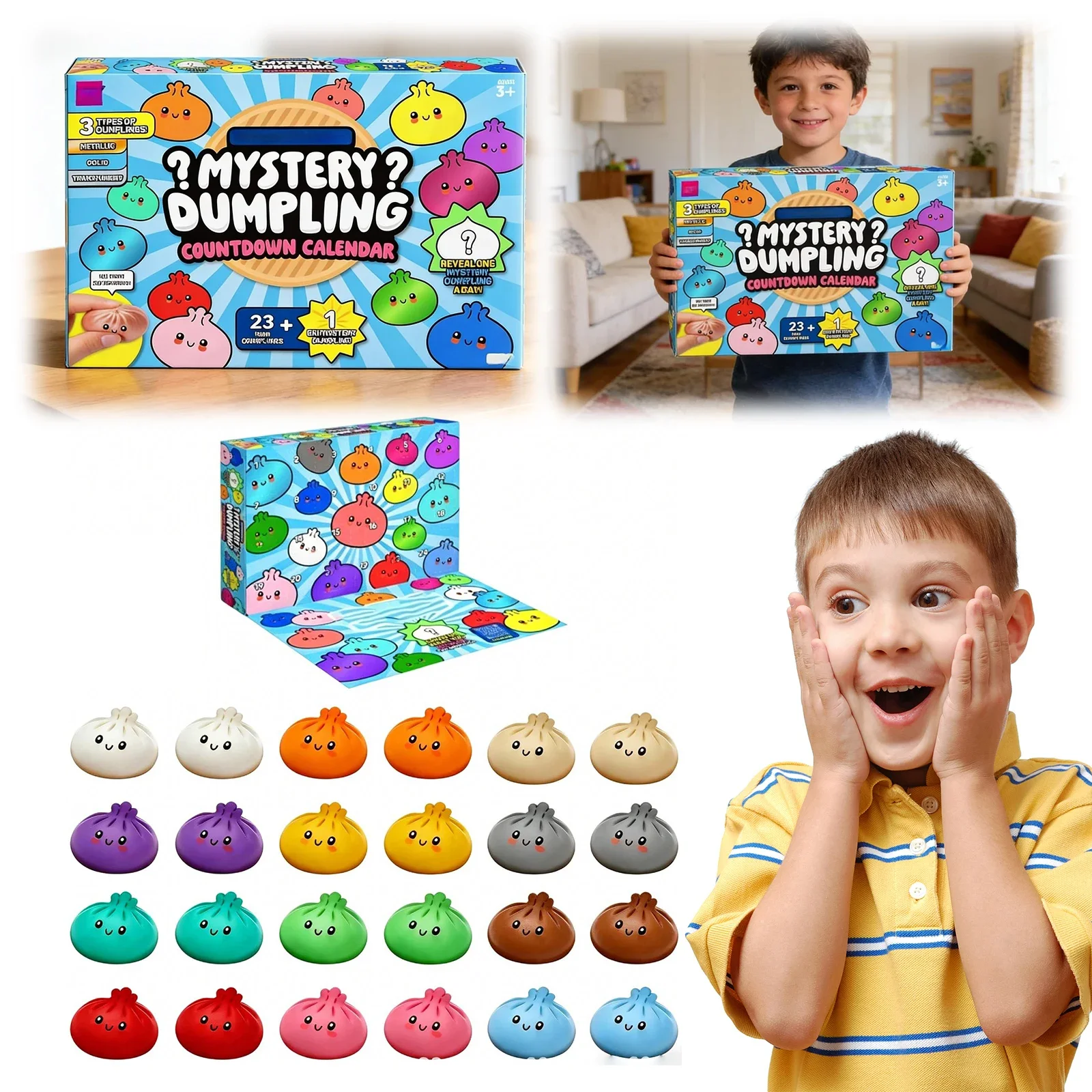 Soft Mystery Dumpling Advent Calendar Slow Resilience Anxiety Relief 24-Day Countdown Calendar Fidget Decompression blind boxes
Soft Mystery Dumpling Advent Calendar Slow Resilience Anxiety Relief 24-Day Countdown Calendar Fidget Decompression blind boxes